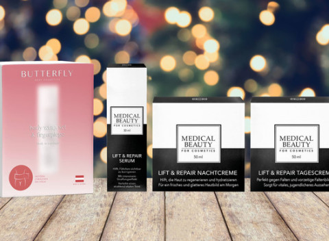 Telové zábalové ošetrenie Butterfly Body Cosmetics alebo balíček starostlivosti proti vráskam.