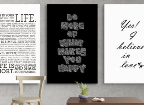 Originálne motivačné obrazy. Životné múdra už dávno nepatria len na stránky zbierok citátov. Teraz si s nimi ozdobíte i stenu.