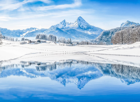 Bavorské Alpy priamo pri ski areáli v Alpensporthoteli Seimler *** s polpenziou.