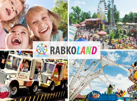 Vstup do najväčšieho lunaparku Rabkoland. Kopec zábavy, množstvo kolotočov a atrakcií v najväčšom zábavnom lunaparku v Malopoľsku. 