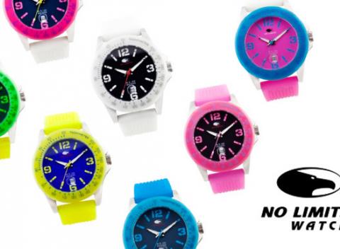 Farebné športové hodinky No Limits. Kolekcie hodiniek Lampu a Kahuna sú vďaka svojim žiarivým farbám ideálnym doplnkom pre mladých ľudí.