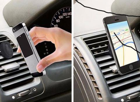 Magnetický držiak na mobil do auta má nielen praktické využitie, ale je aj skladný, v aute neprekáža a jeho inštalácia trvá necelú minútu.