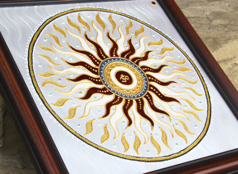 Ručne maľovaná originálna mandala - jedinečný darček vytvorený na mieru.