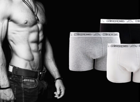 Značkové pánske bavlnené boxerky Kappa na každodenné nosenie aj šport.