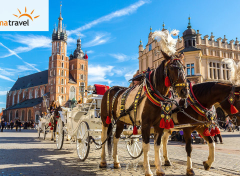 Zájazd na 2 dni s návštevou známej soľnej bane Wieliczka a rodného mesta Jána Pavla II. Wadowice.