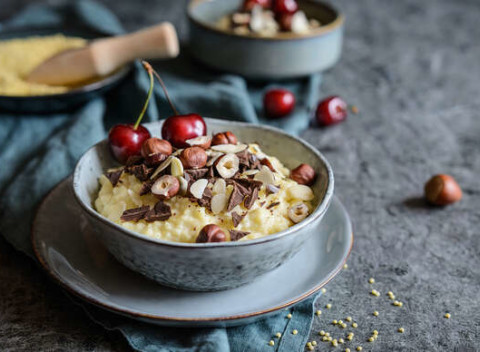 Zdravé raňajkové kaše – gaštanové, ovsené, pšenové, ryžové, kukuričné aj kakaové.