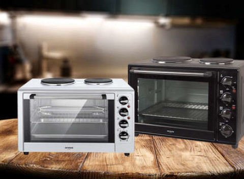 Elektrické rúry Orava s dvojplatničkou - praktická kombinácia rúry a dvojplatničky.