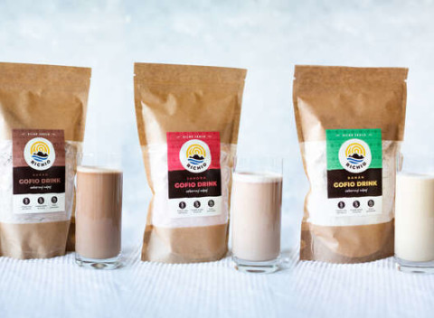 Gofio drink - Celozrnné jedlo s vysokým obsahom vlákniny vo forme nápoja.