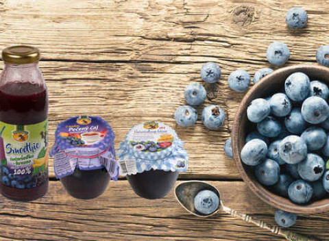 4-dielny čučoriedkový balíček plný vitamínov: sirup, lekvár, pečený čaj a smoothie.