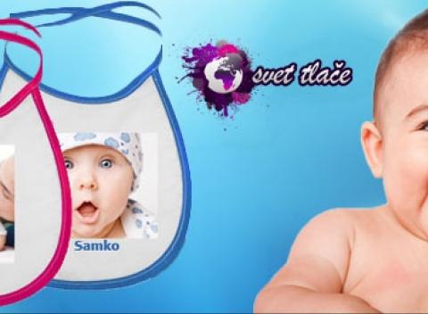 Neváhajte a kúpte si originálny podbradník, kde si môžete dať vytlačiť ľubovoľný nadpis, obrázok či fotku nielen pre radosť Vášho dieťaťa! 