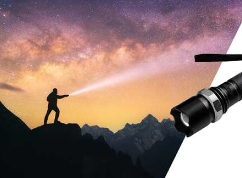 Akumulátorová baterka SWAT LED - s dobíjateľným akumulátorom.