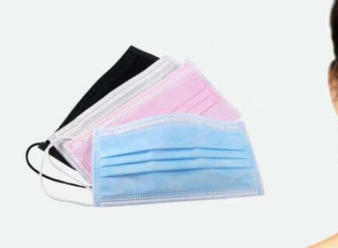 Jednorázová 3-vrstvová ochranná maska -  poskytuje čiastočnú ochranu pred nákazou.