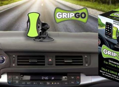 Univerzálny držiak do auta Grip Go. Šikovný pomocník na prichytenie akéhokoľvek mobilného telefónu či GPS navigácie!