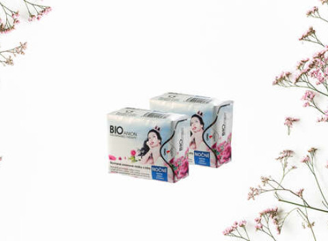 Aniónové hygienické vložky s antibakteriálnymi vlastnosťami, v balení 2 x 10 ks.