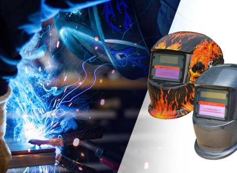 Kvalitná zváračská kukla KLEIN s automatickým samostmievacím filtrom.