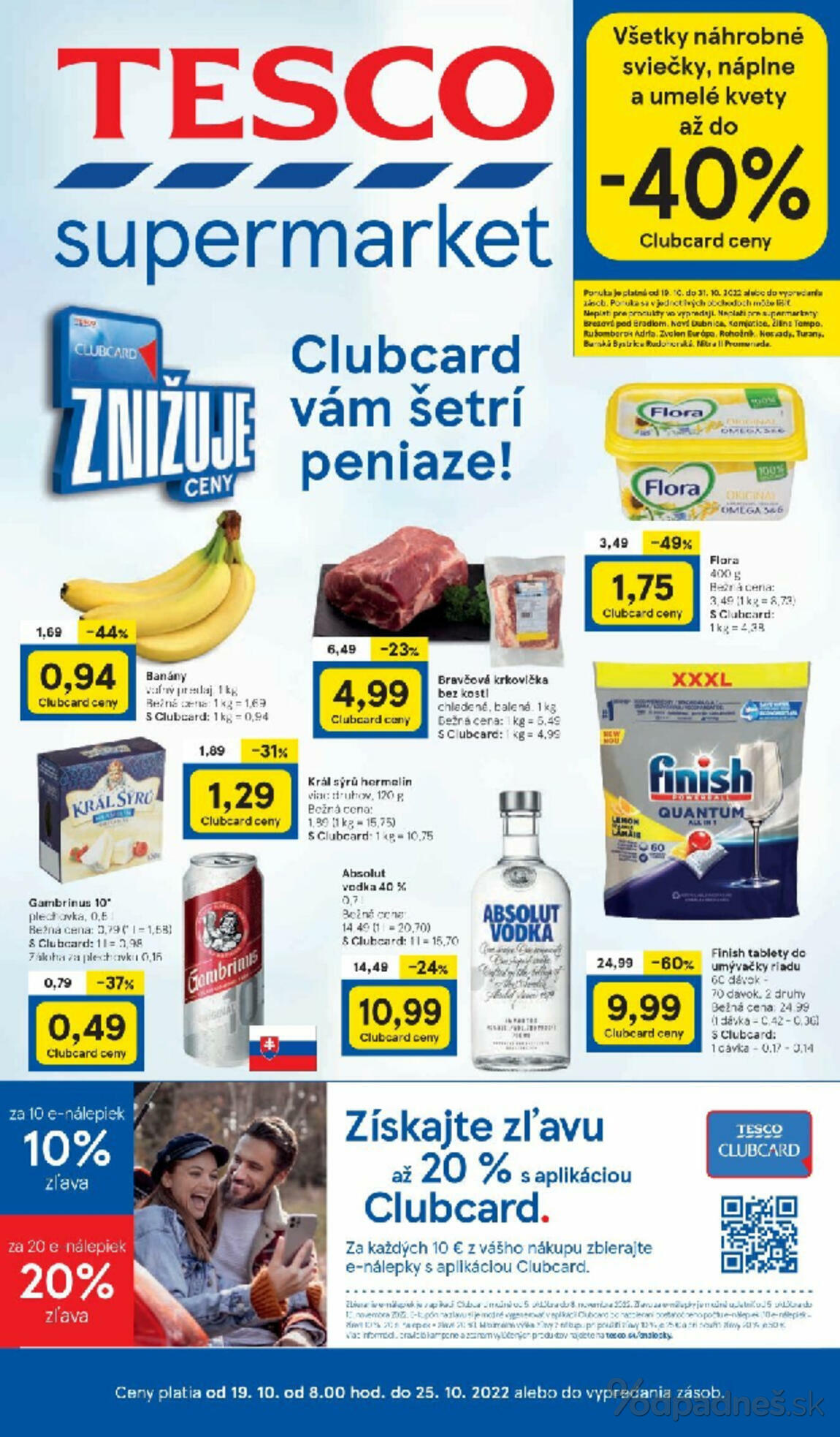 1. stránka Tesco letáku