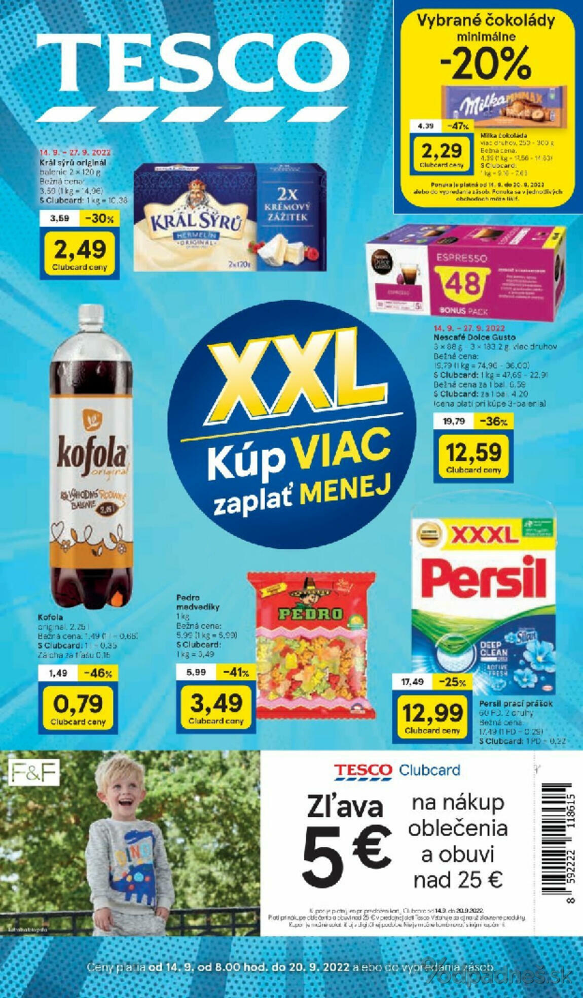 1. stránka Tesco letáku