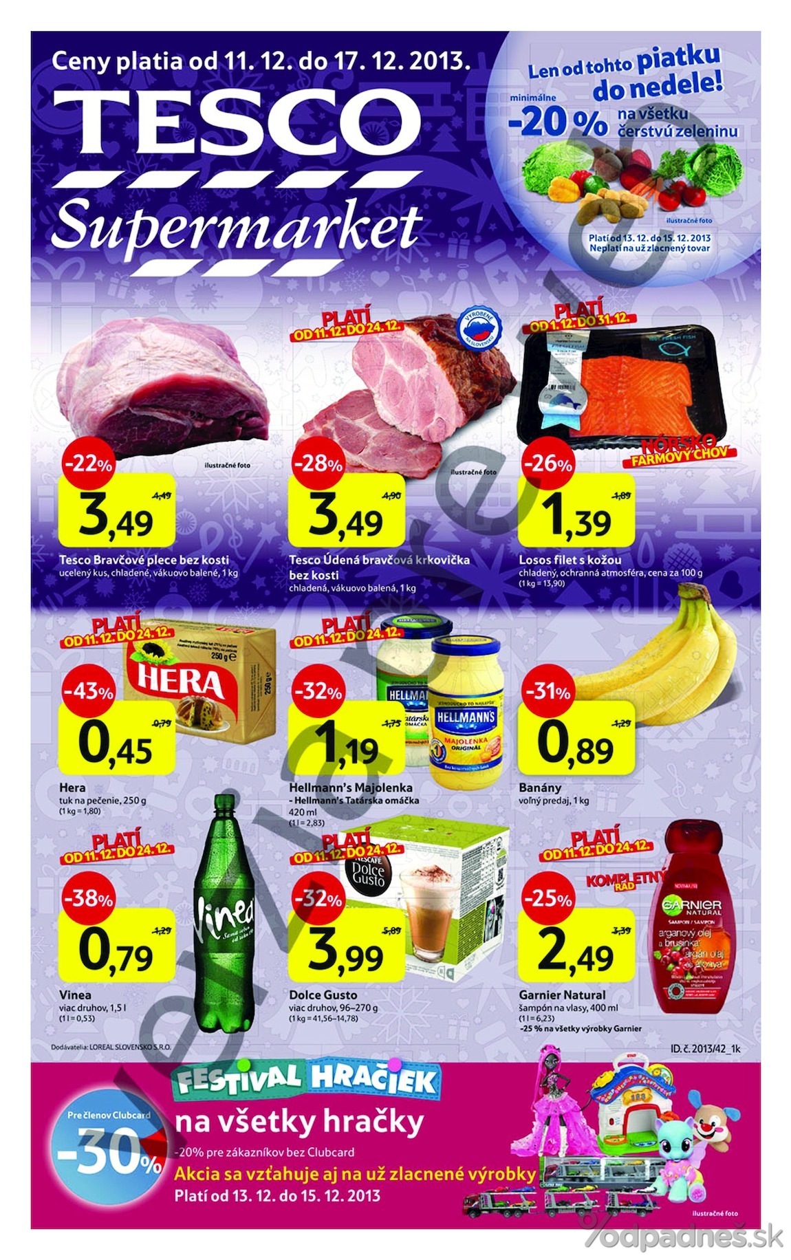 1. stránka Tesco letáku