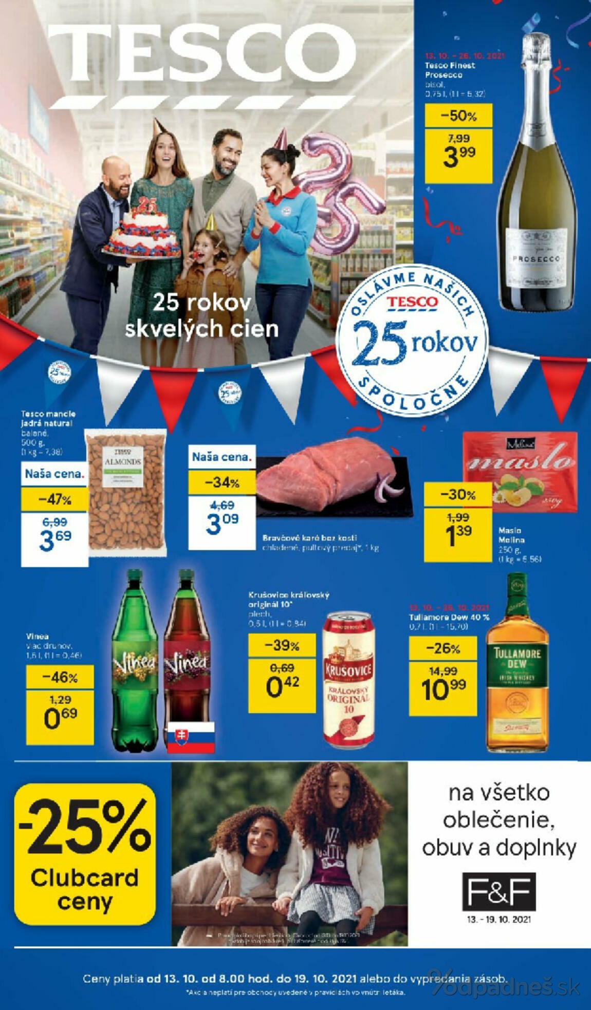 1. stránka Tesco letáku