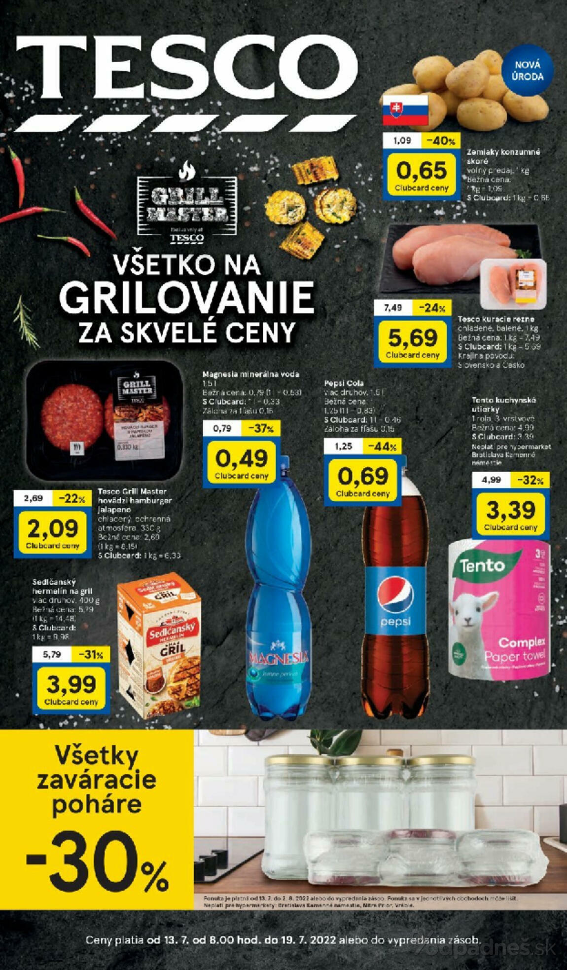 1. stránka Tesco letáku