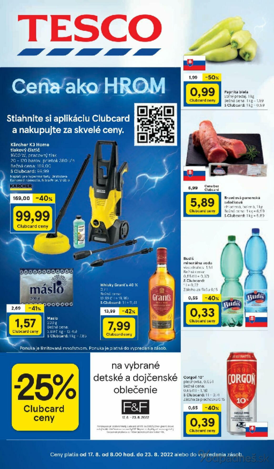 1. stránka Tesco letáku