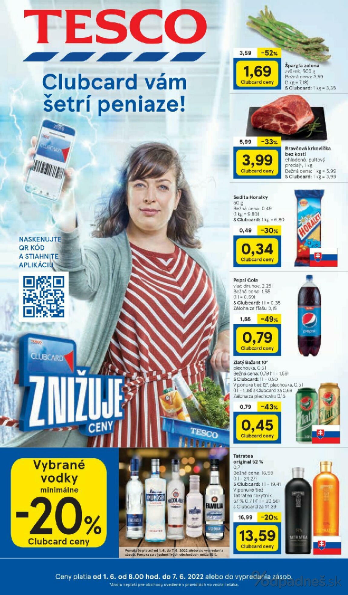 1. stránka Tesco letáku