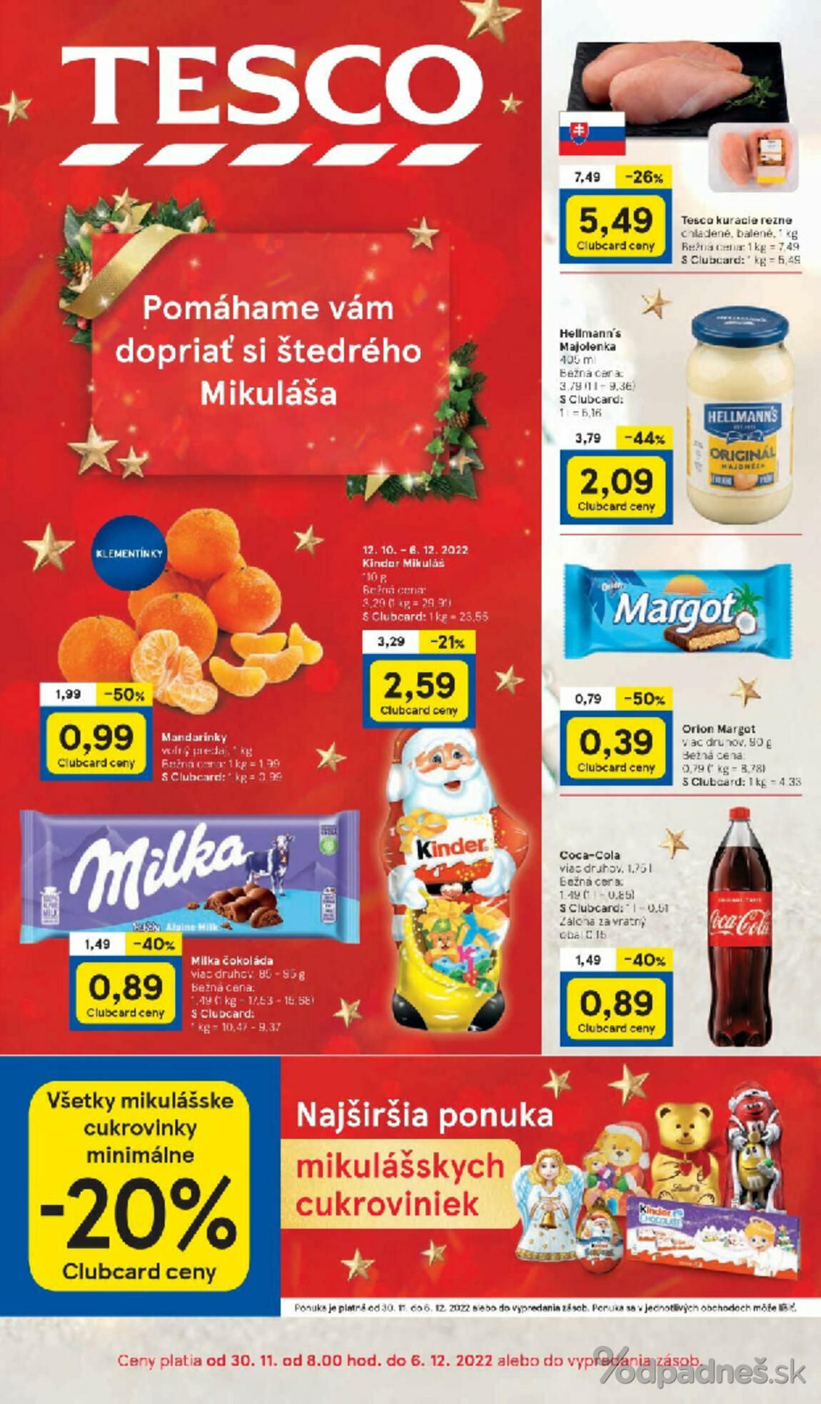 1. stránka Tesco letáku