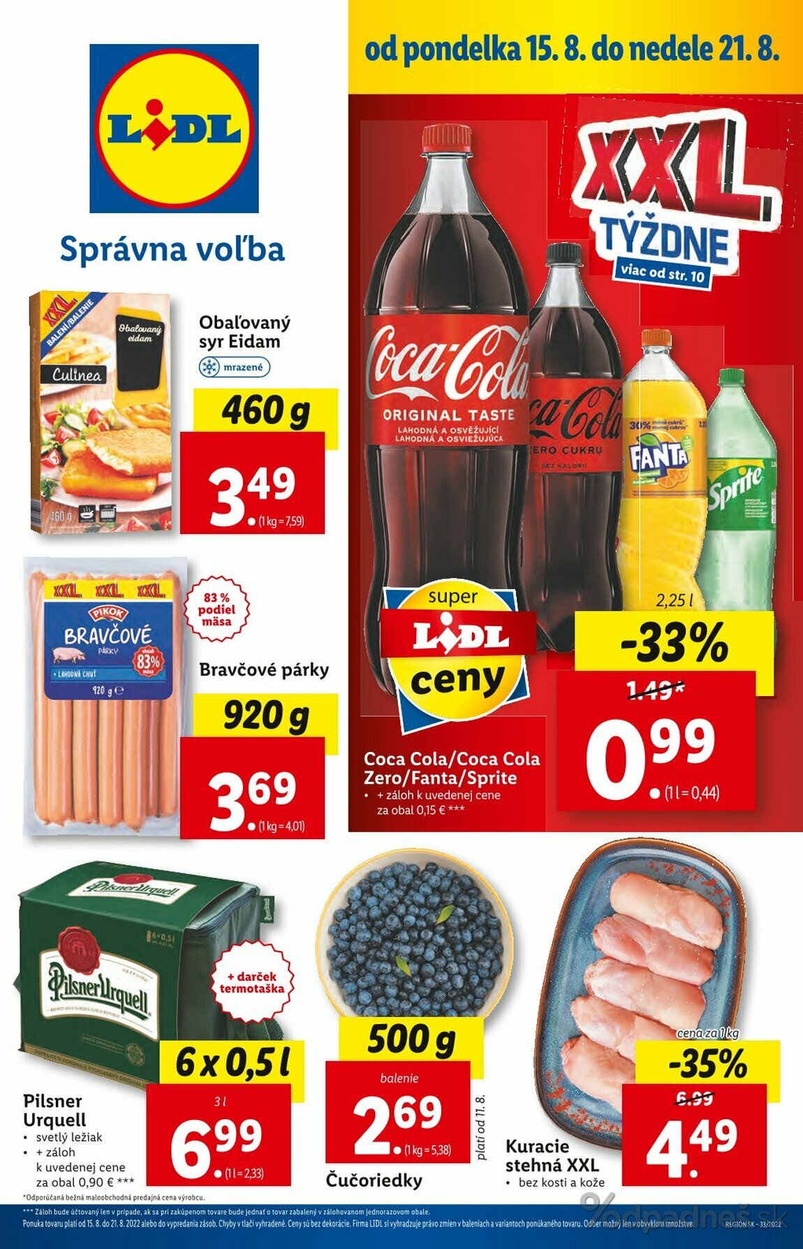 1. stránka Lidl letáku