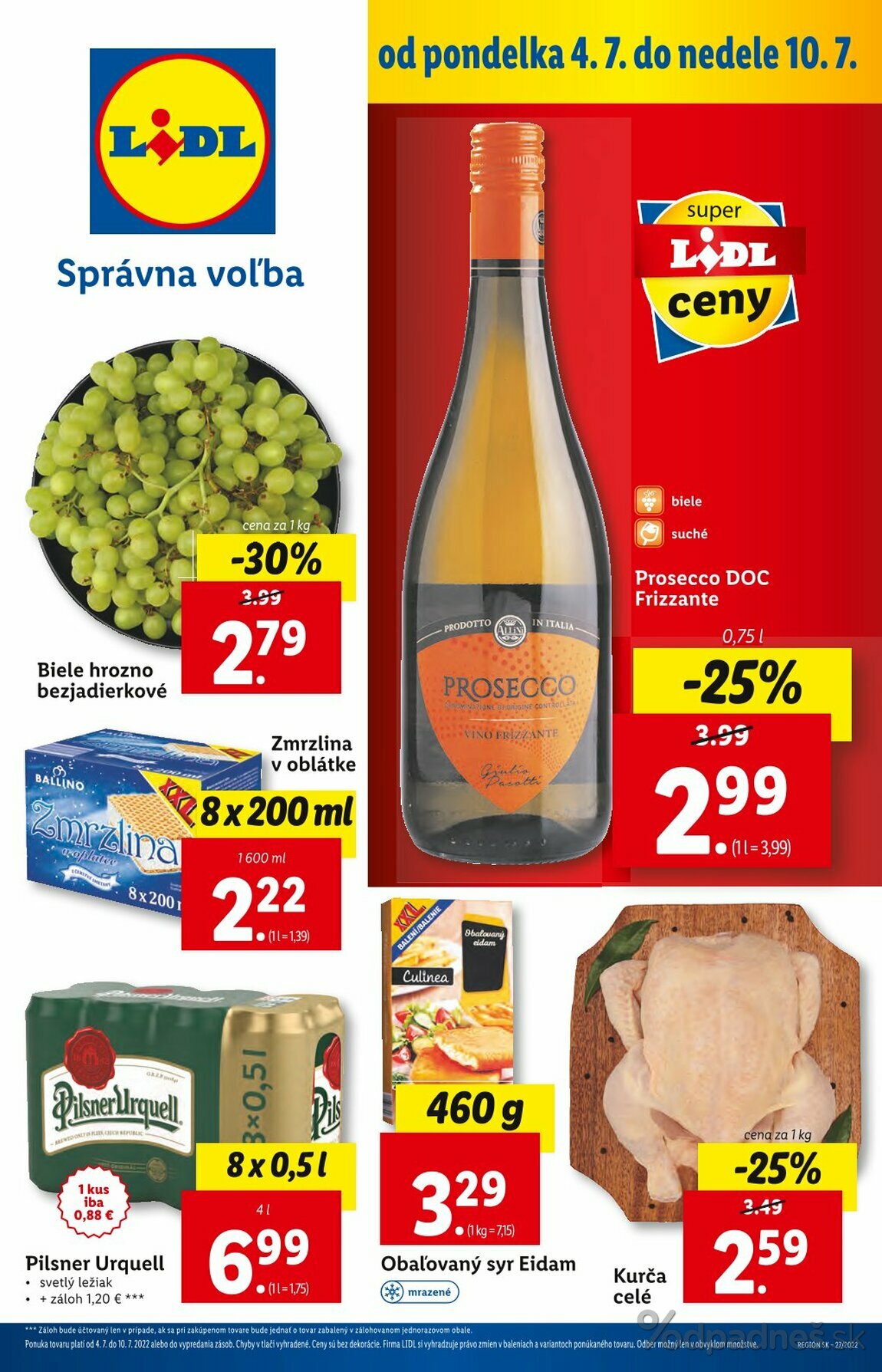 1. stránka Lidl letáku