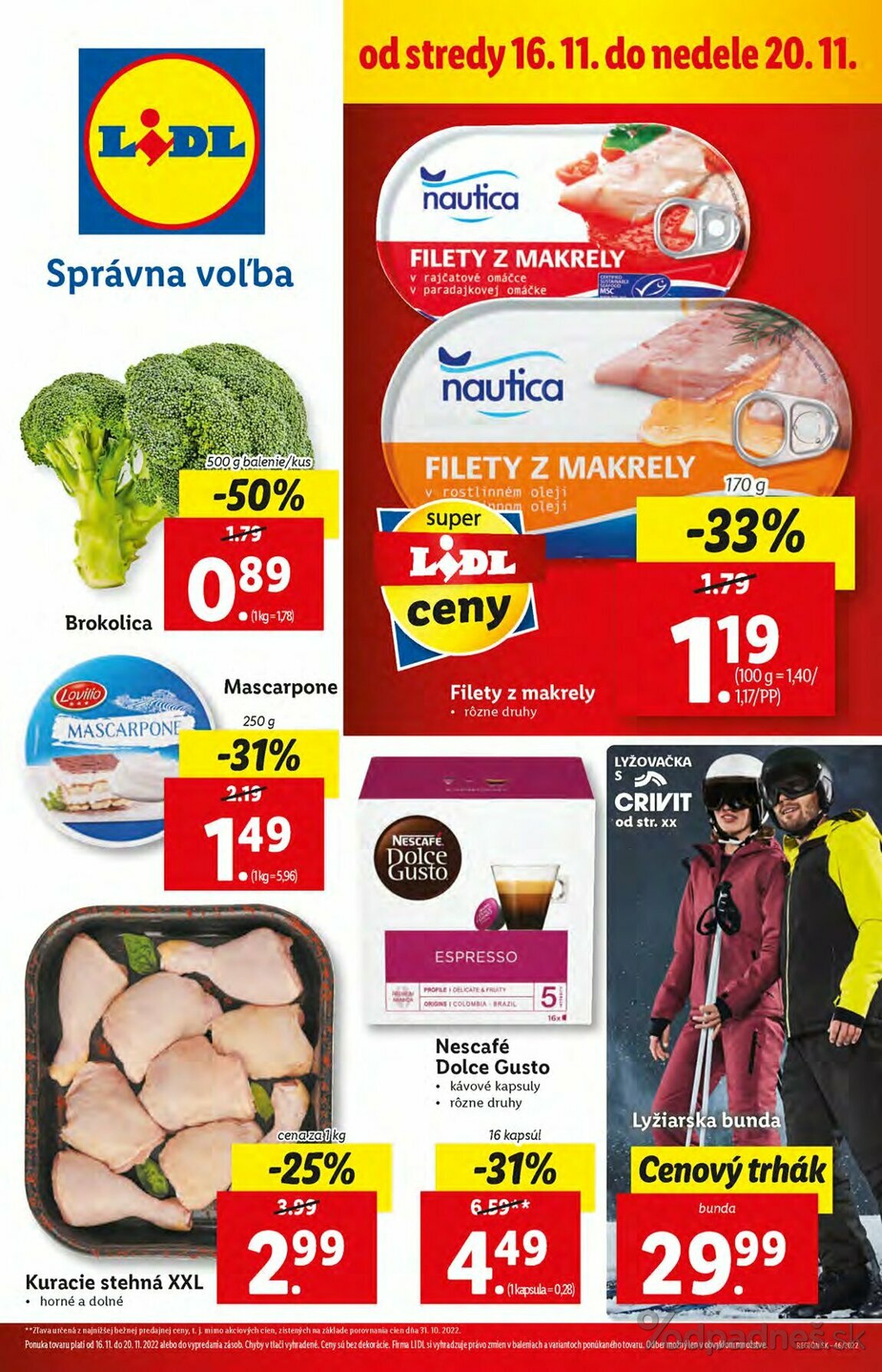 1. stránka Lidl letáku