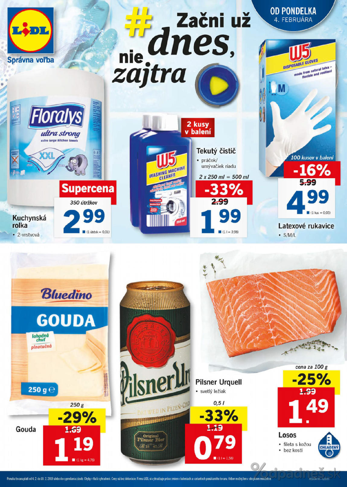 1. stránka Lidl letáku