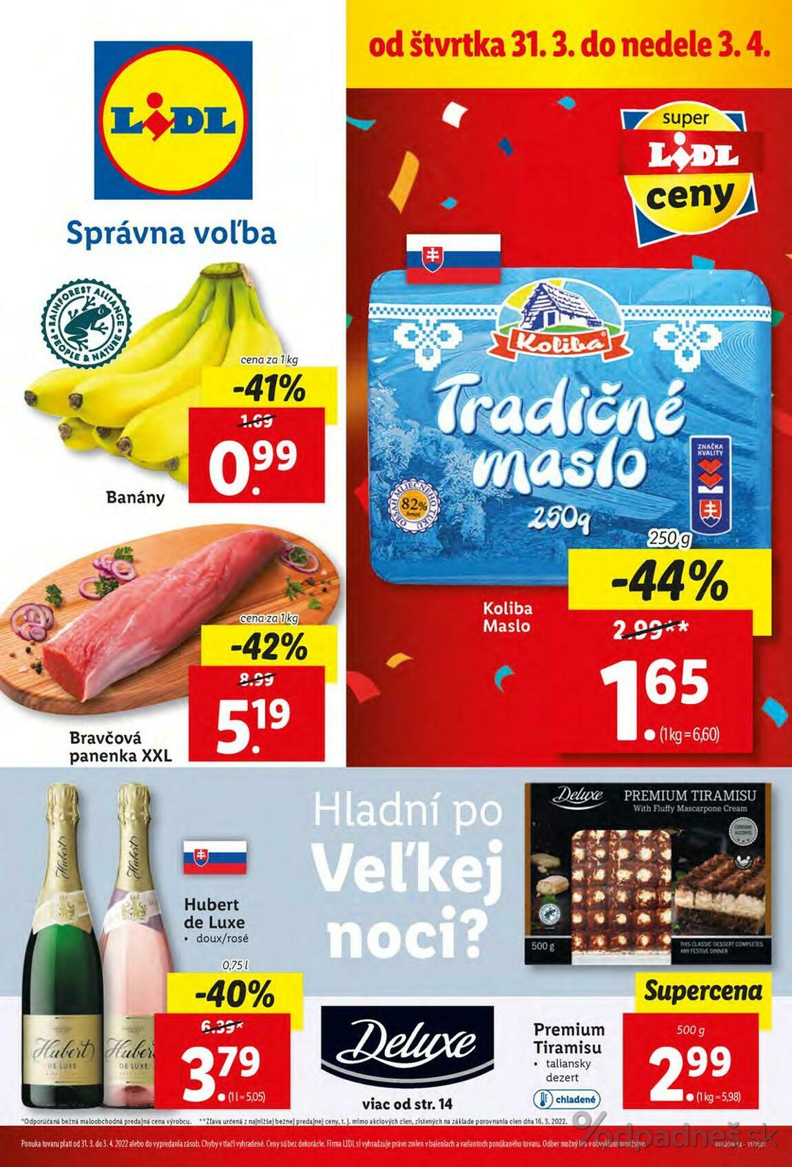 1. stránka Lidl letáku