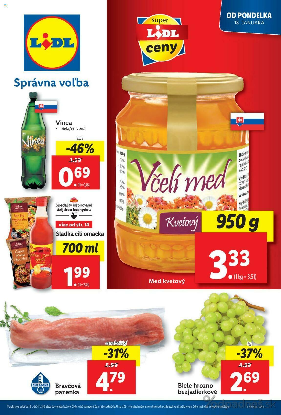 1. stránka Lidl letáku