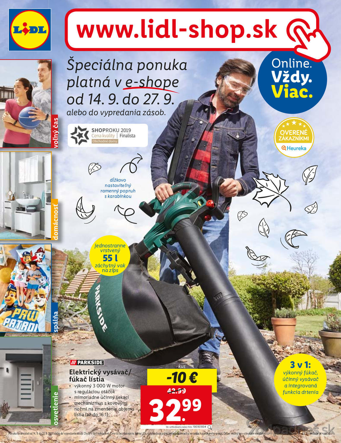 1. stránka Lidl letáku