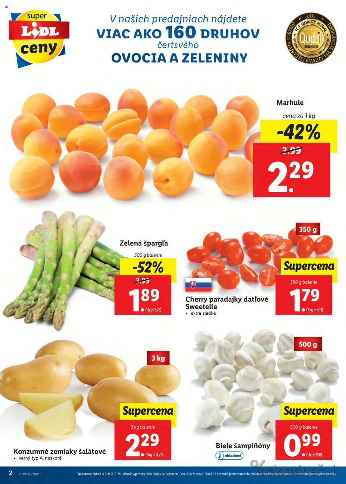 1. stránka Lidl letáku