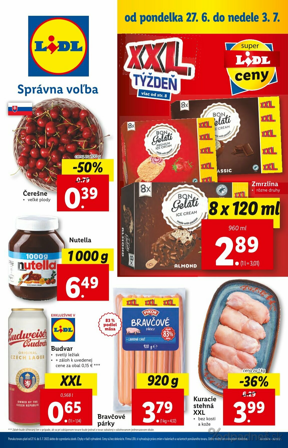 1. stránka Lidl letáku