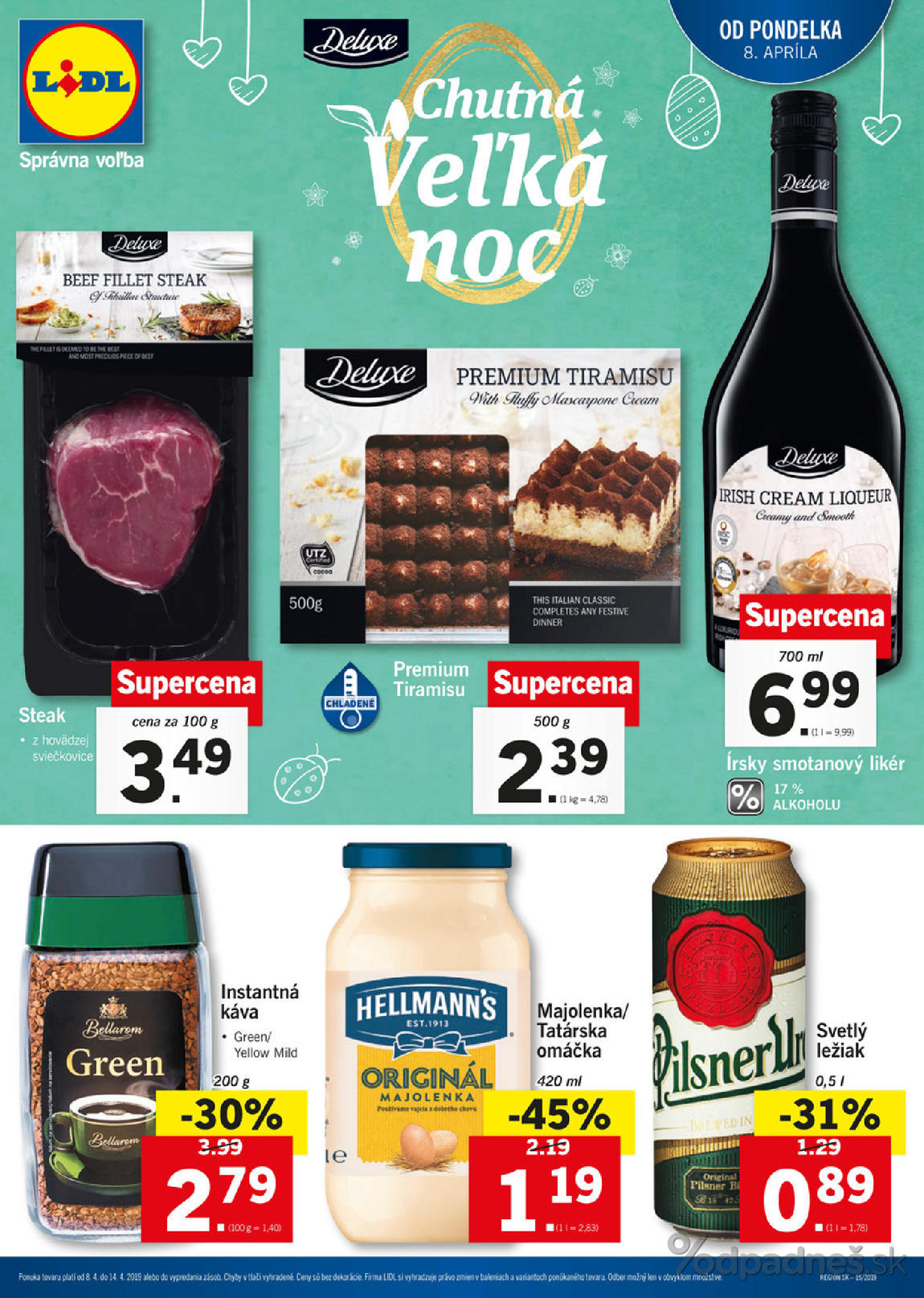 1. stránka Lidl letáku