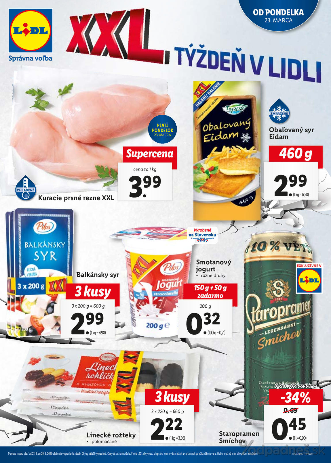 1. stránka Lidl letáku