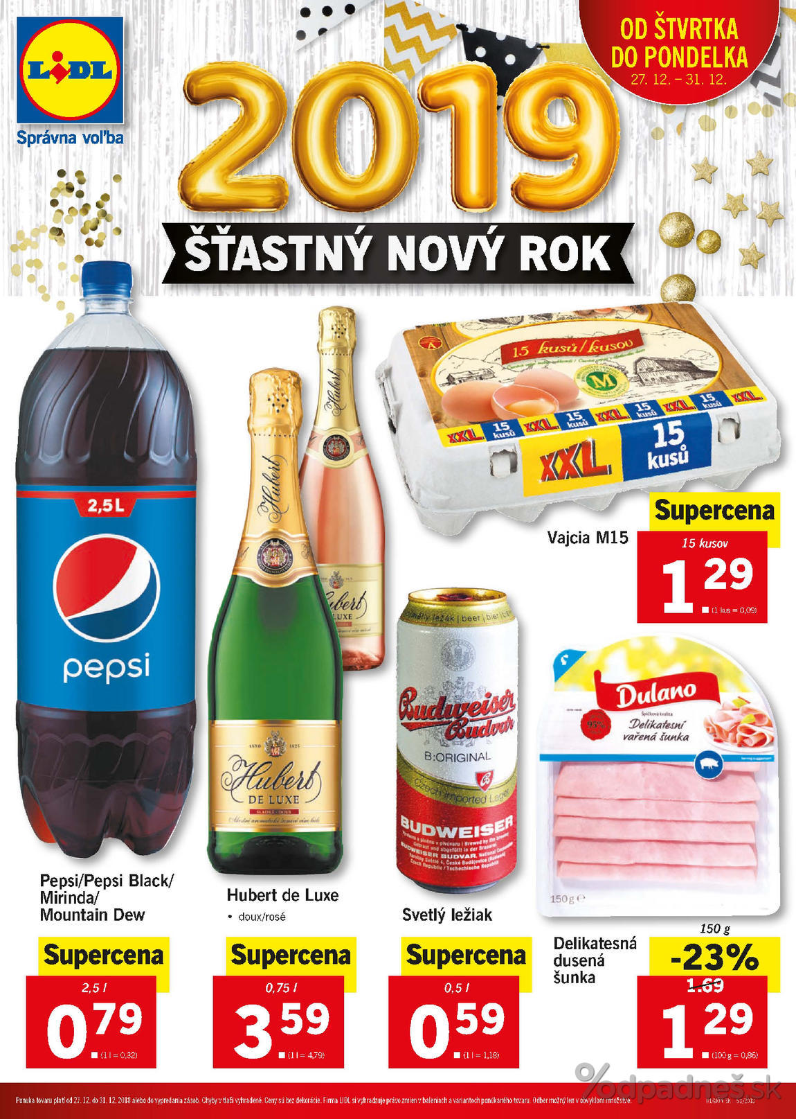 1. stránka Lidl letáku