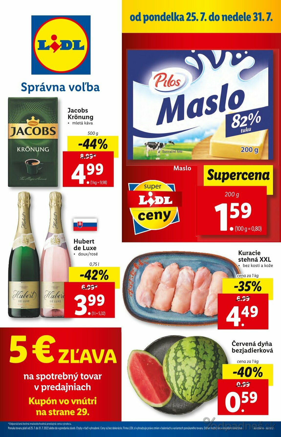 1. stránka Lidl letáku