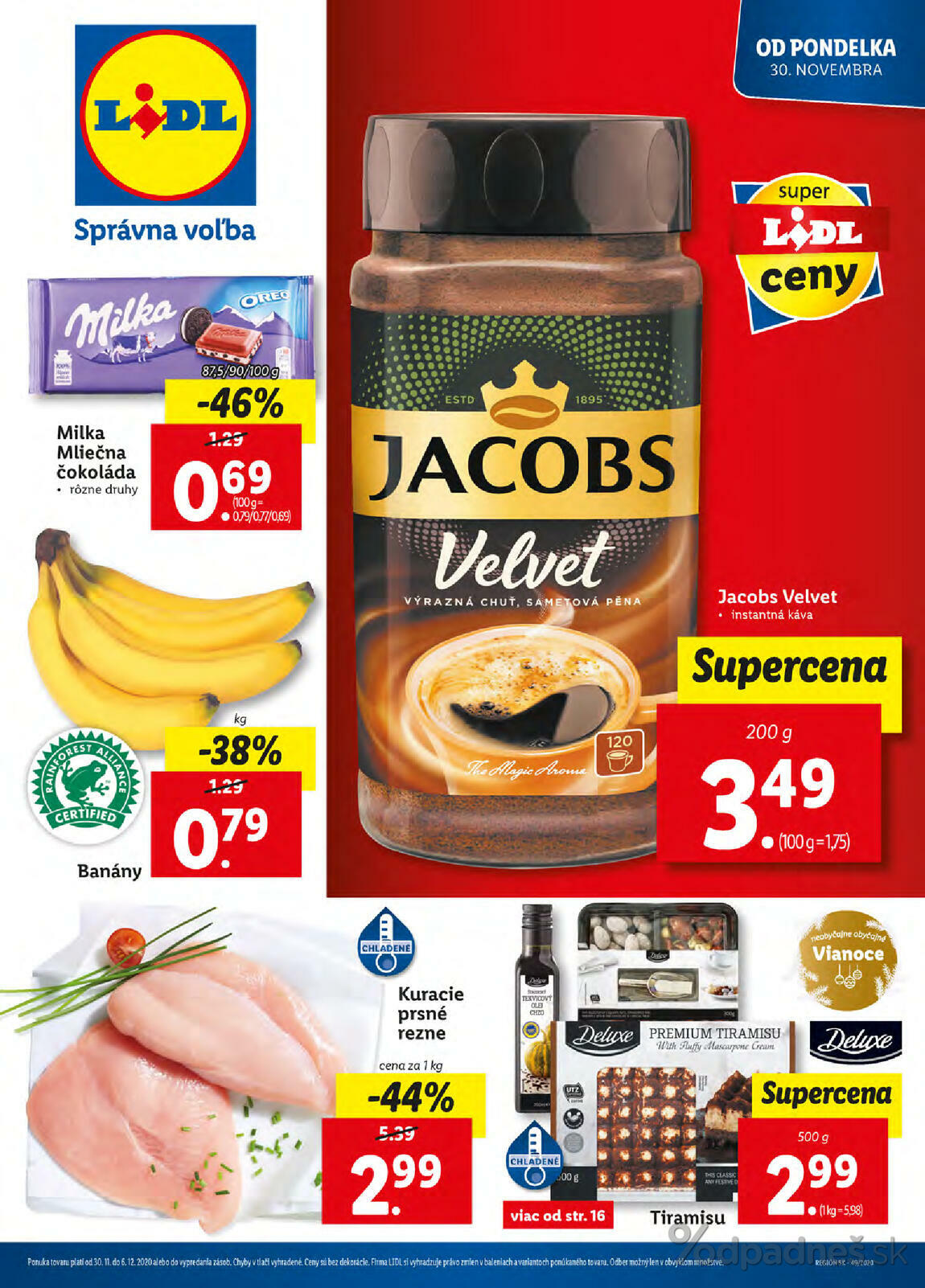1. stránka Lidl letáku