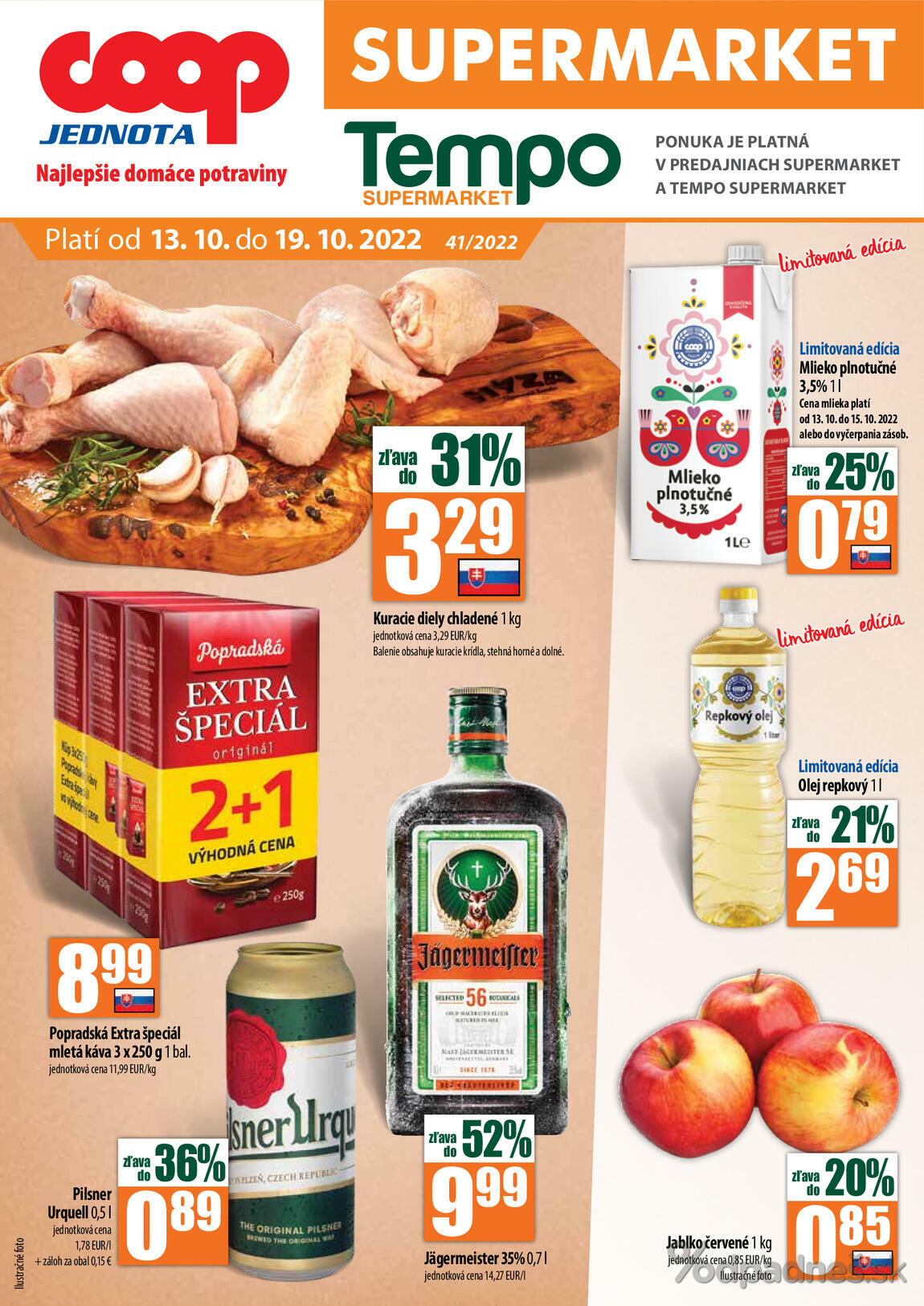 1. stránka Coop letáku