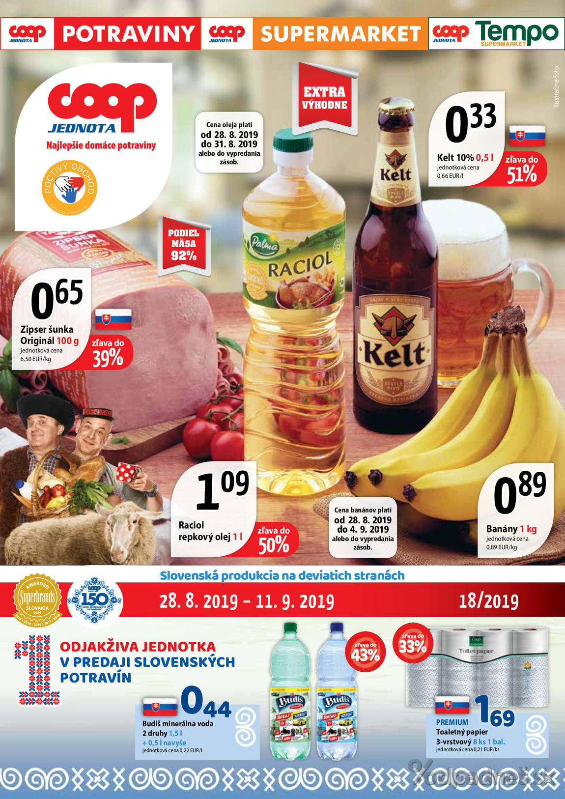 1. stránka Coop letáku