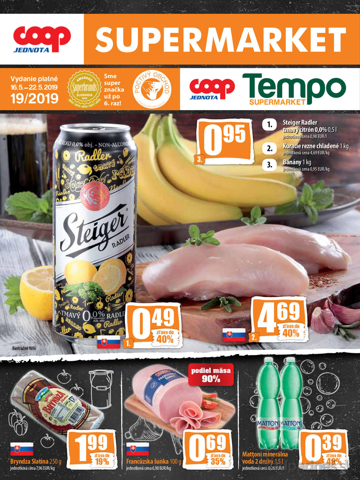 1. stránka Coop letáku