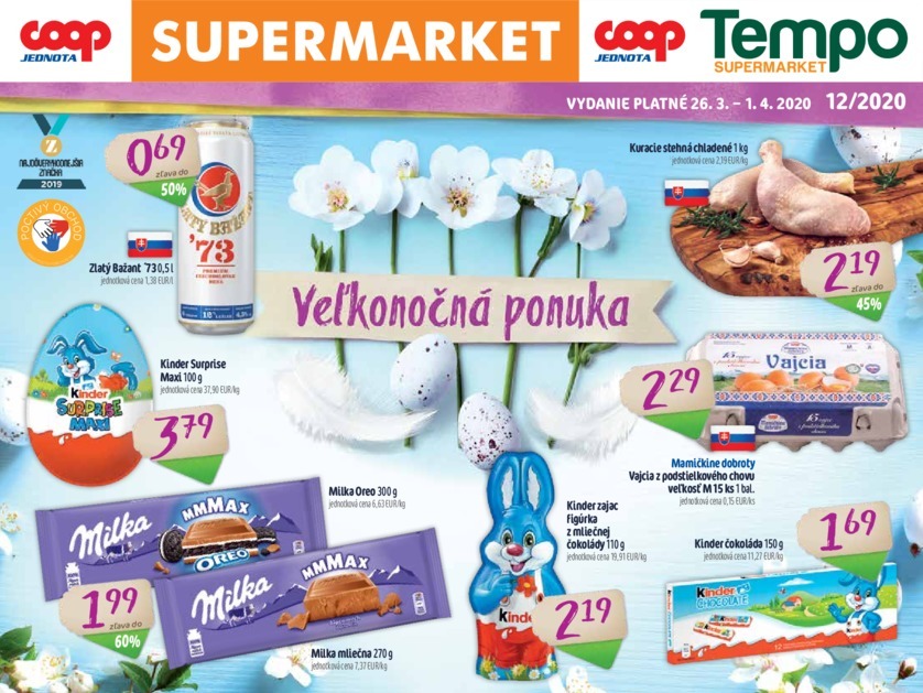 1. stránka Coop letáku
