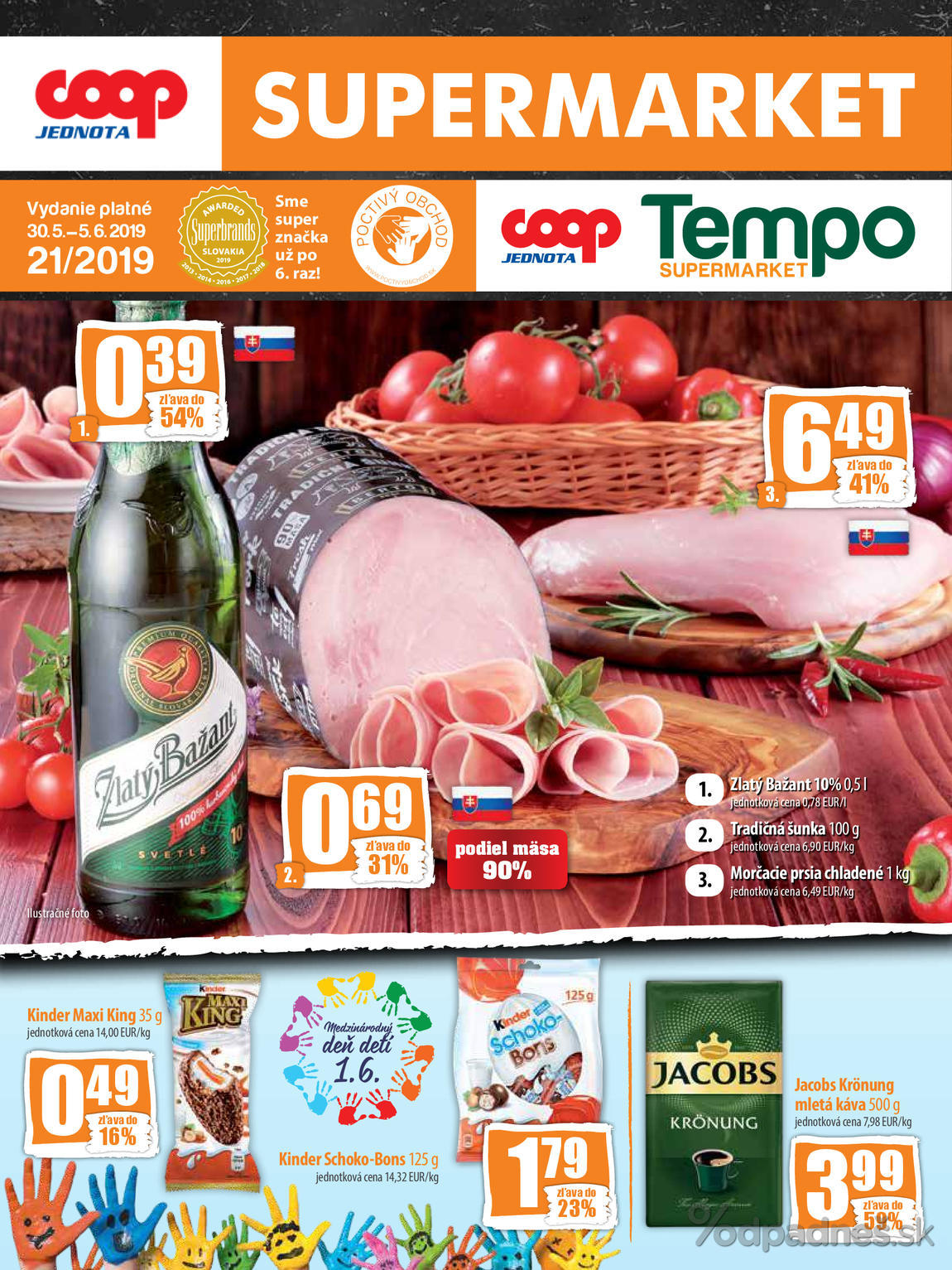 1. stránka Coop letáku