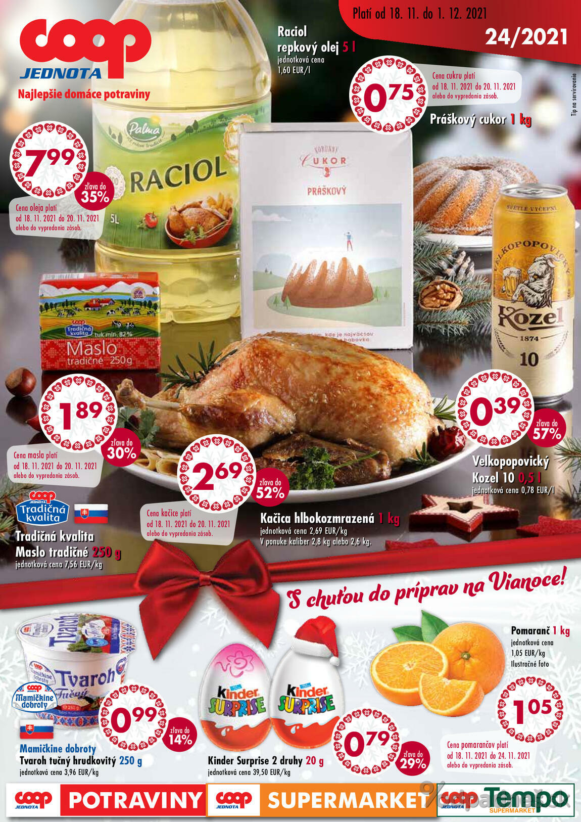 1. stránka Coop letáku
