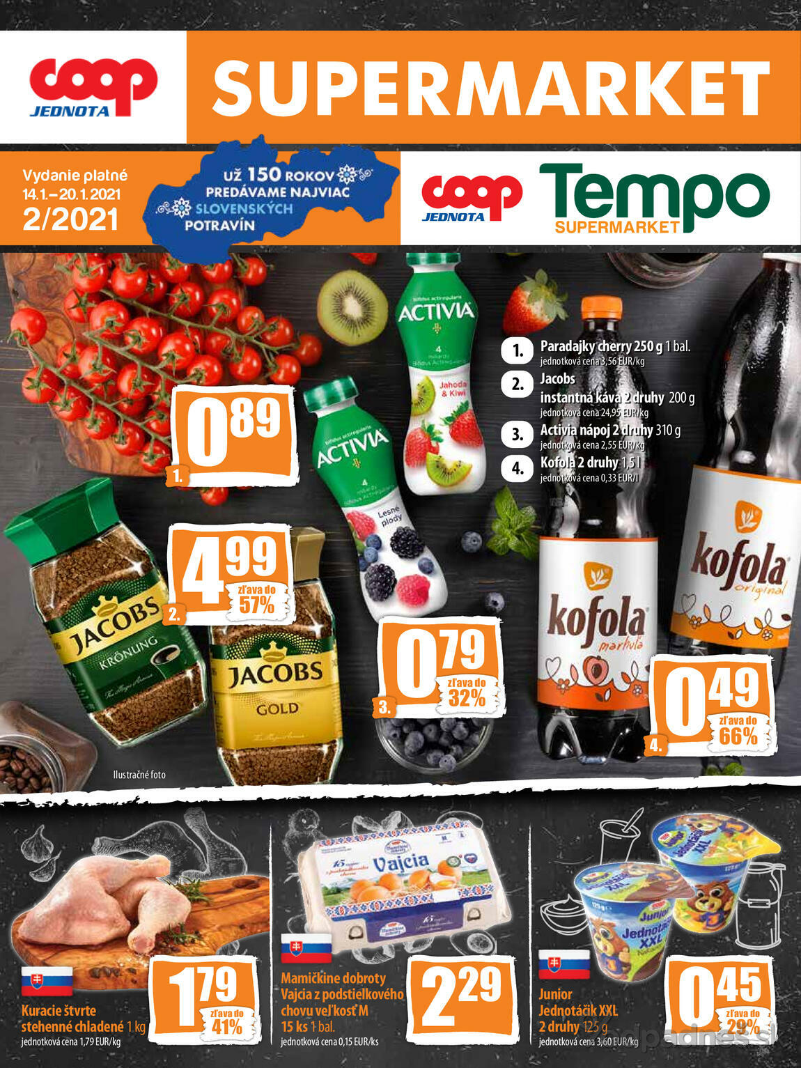 1. stránka Coop letáku