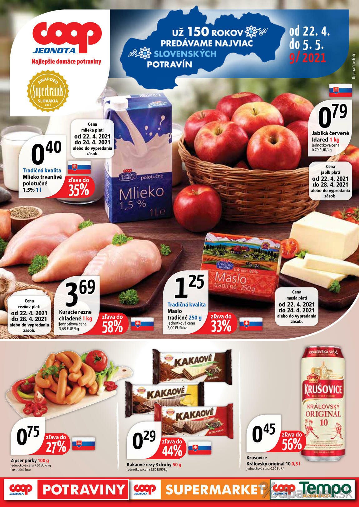 1. stránka Coop letáku