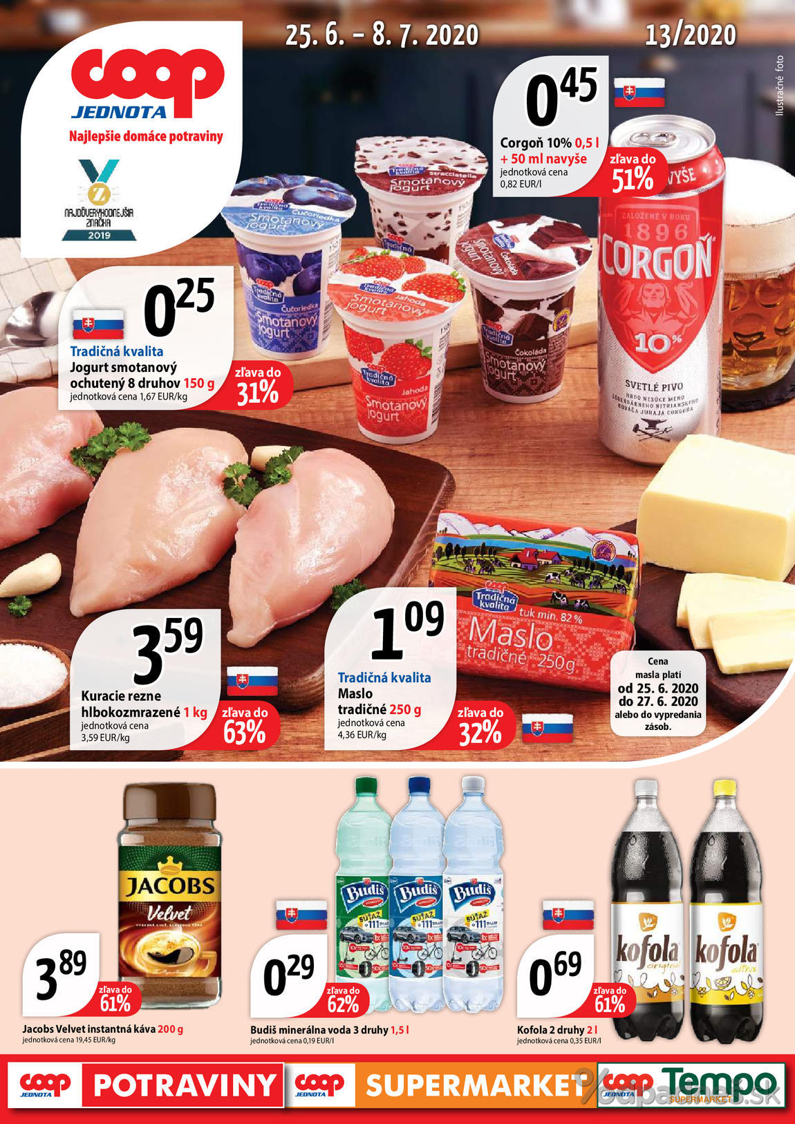 1. stránka Coop letáku